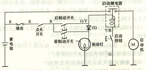 摩托车电启动故障检测,摩托车启动系统电路图2024/6/