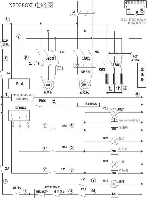 冷库电箱如何接故障灯,冷库电箱电源线路图2024/6/