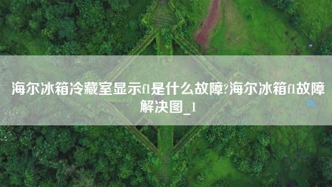海尔电冰箱显示f1是啥故障代码,海尔电冰箱显示f1是啥故障代码怎么解决